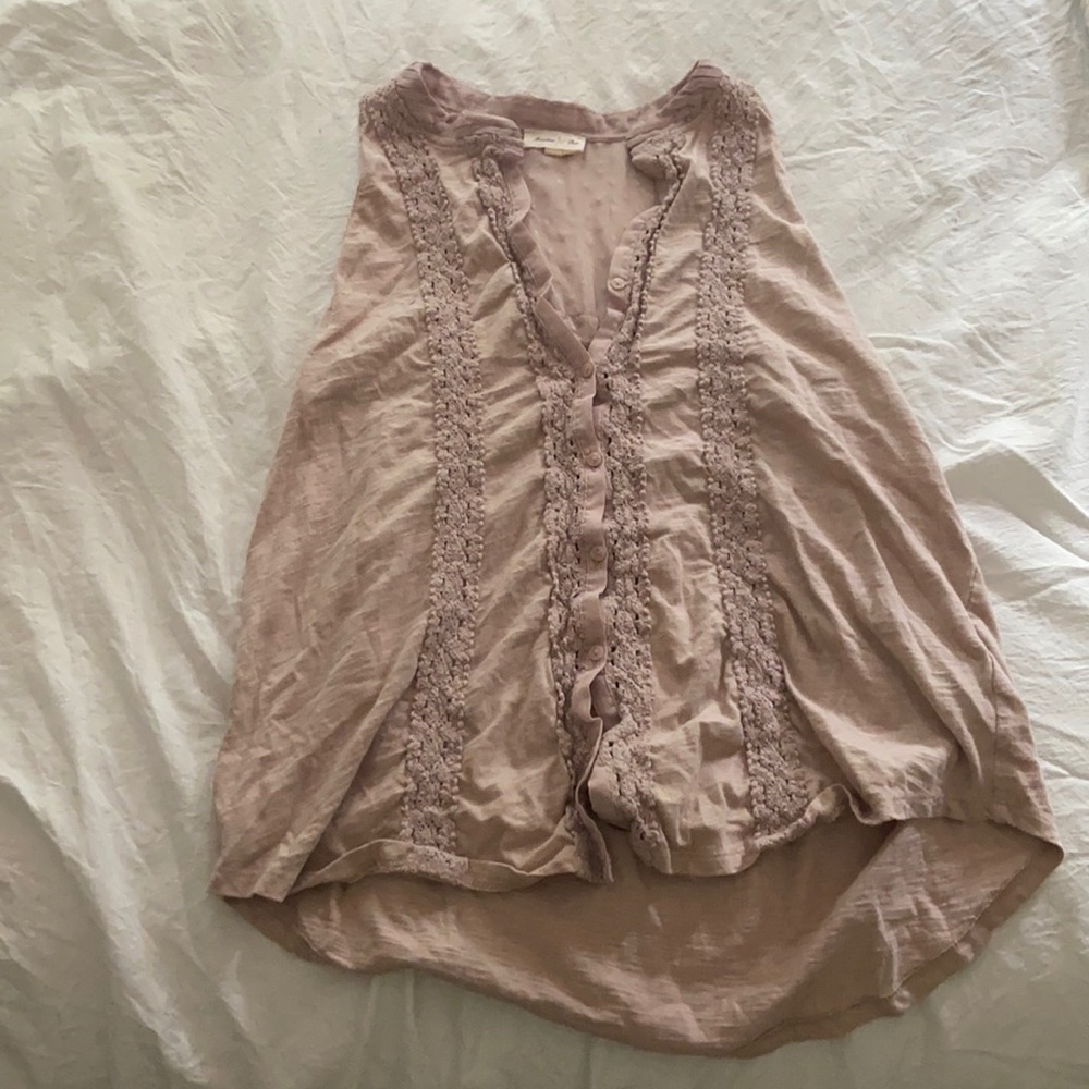 Anthropologie Meadow Rue lavender top